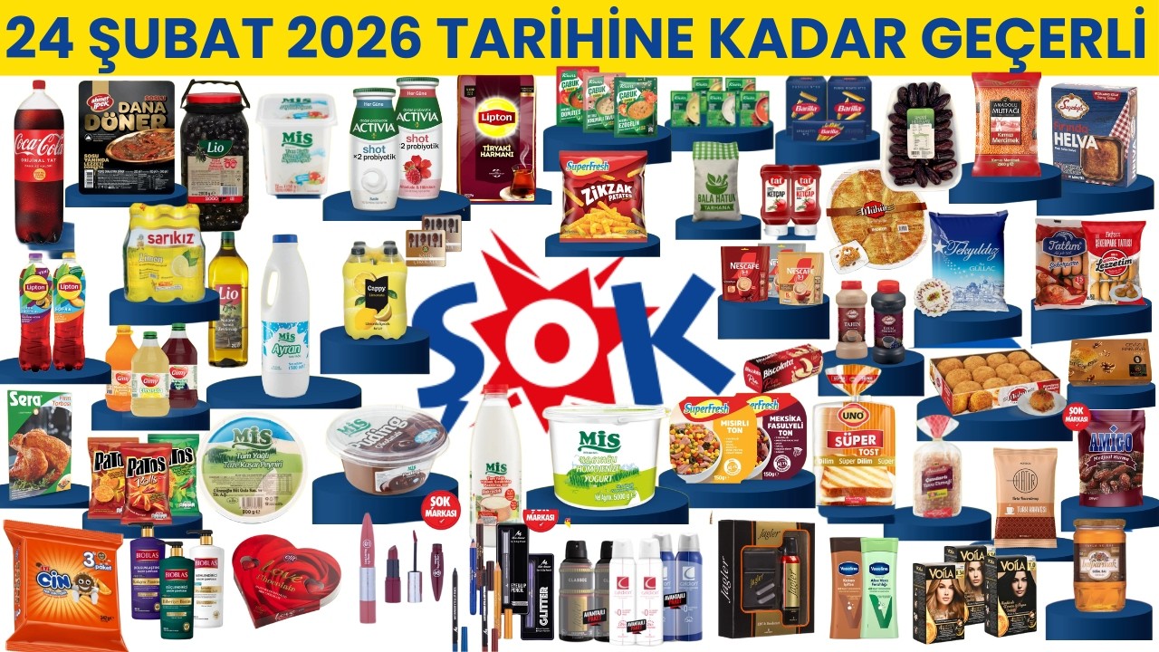 ŞOK MARKET BU HAFTA | 24 ŞUBAT'A KADAR GIDA TEMİZLİK AKTÜEL İNDİRİMLERİ | ŞOK KAMPANYALARI