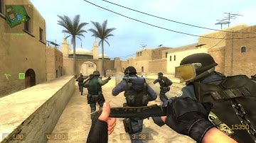 Counter Strike Source Dust 1 Bots #28 Only Knives