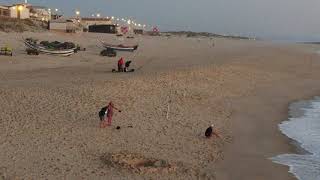 Fishing At Sunset -- Praia De Mira