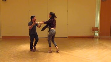 Salsa On2 Intermediate Turn Pattern by Sergio and Sheena #24