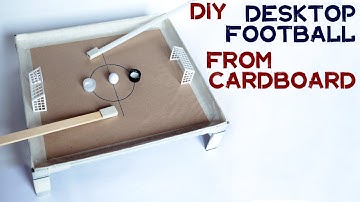 DIY desktop game from cardboard and magnets | Football (soccer)