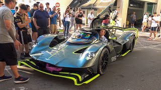 Aston Martin Valkyrie AMR PRO Driving CAUSES CHAOS in Puerto Banus 2023!!