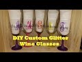Christmas DIY Pt. 1 | DIY Glitter Wine Glass - DY w/ Derri