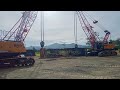 Orientation for launching of GIRDER  by SANY 70T&amp;60T#heavyequipment #Nelson Ogang25