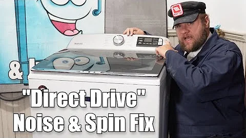 Maytag Washer Making Grinding / Clicking Noise and Won't Spin Out - Direct Drive Repair