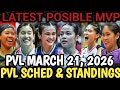 Pvl Game Schedule, Team Standings &amp; Updates March 21, 2026 | Choco Mucho &amp; Nxled Panalo!