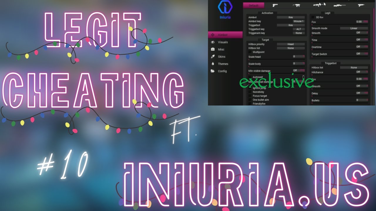 CS2 Legit Cheating ft. Iniuria.us #10 *Full Match* - YouTube