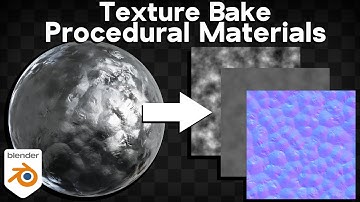How to Texture Bake Procedural Materials in Blender (Tutorial)
