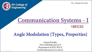 Communication Systems - I [Angle Modulation - Types, Properties]