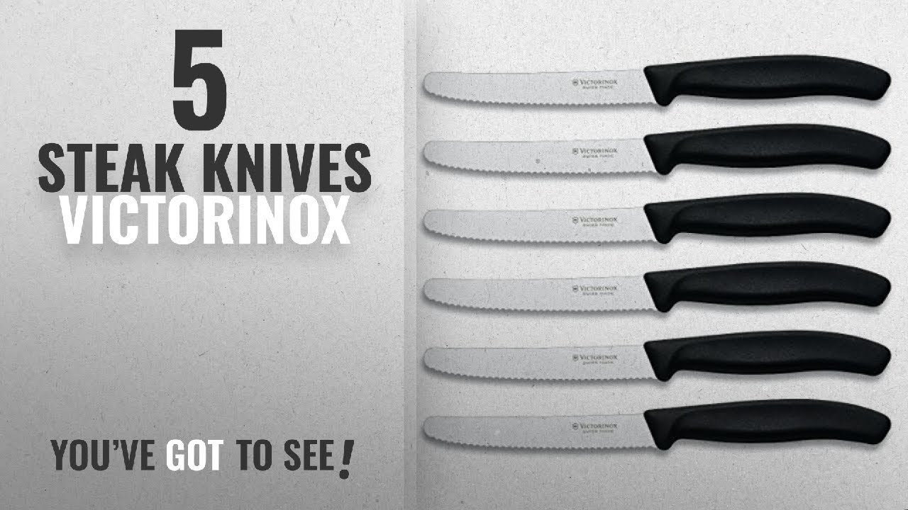 Top 10 Steak Knives Victorinox [2018] Victorinox Swiss Classic 6Piece Steak Knife Set, 41/2