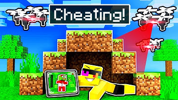 Using SECRET DRONES To CHEAT In Minecraft Hide and Seek!