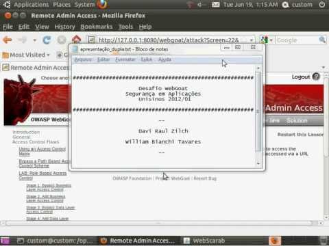 WebGoat 5.3 - Remote Admin Access