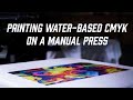 Preparing Art and Screen Printing CMYK with Water-Based Inks