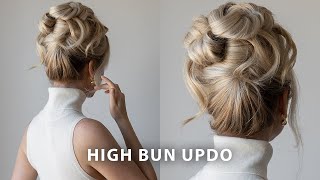 How To: High Bun Updo Hairstyle ✨ Medium - Long Hair Updo Tutorial by Alex Gaboury 130,920 views 7 months ago 1 minute, 59 seconds