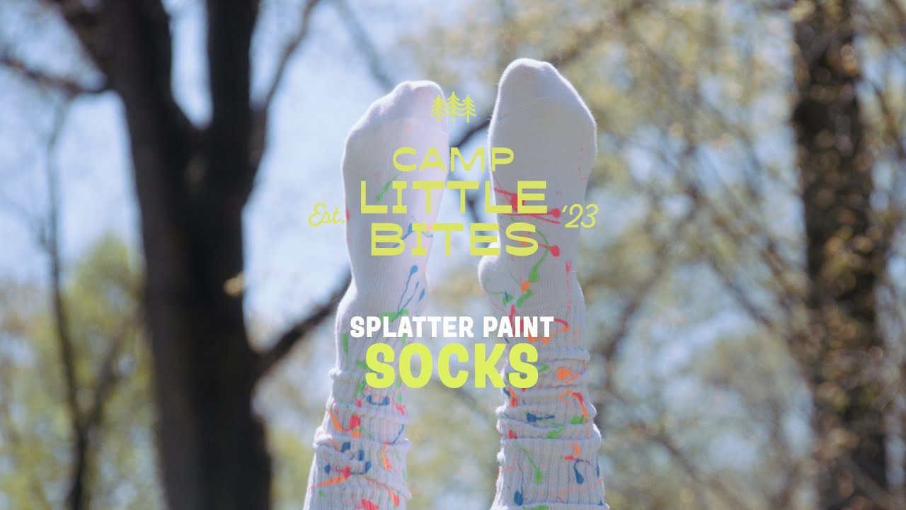 Camp Little Bites: Splatter Paint Socks