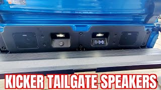 2022 Chevy Silverado ZR2  Kicker Tailgate Speakers