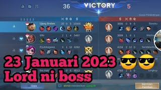 🔴mobile Legend Lord Ujang Brebes 23 Januari 2023 Senin