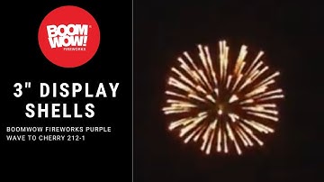 3" Display shells purpule wave to cherry factory wholesale boomwow fireworks  212 1 storyliao