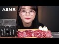 ASMR 미니화로 🔥소고기 리얼사운드 먹방 CHARCOAL GRILLED BEEF EATING SOUND MUKBANG