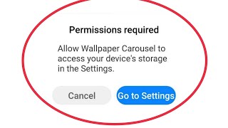 Allow Wallpaper Carousel to access your device's Storage in the settings in MIUI 12.5 screenshot 4