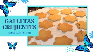 GALLETAS CRUJIENTES SABOR CANELA/BAJAS EN CARBOHIDRATOS/LOW CARBS/KETO