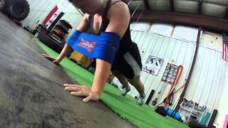 Mark Bells SlingShot helps Michelle rehab her push-up