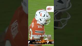 Darian Mensah kept the Canes rolling 🌴 #miamihurricanesfootball #collegefootball #accfootball