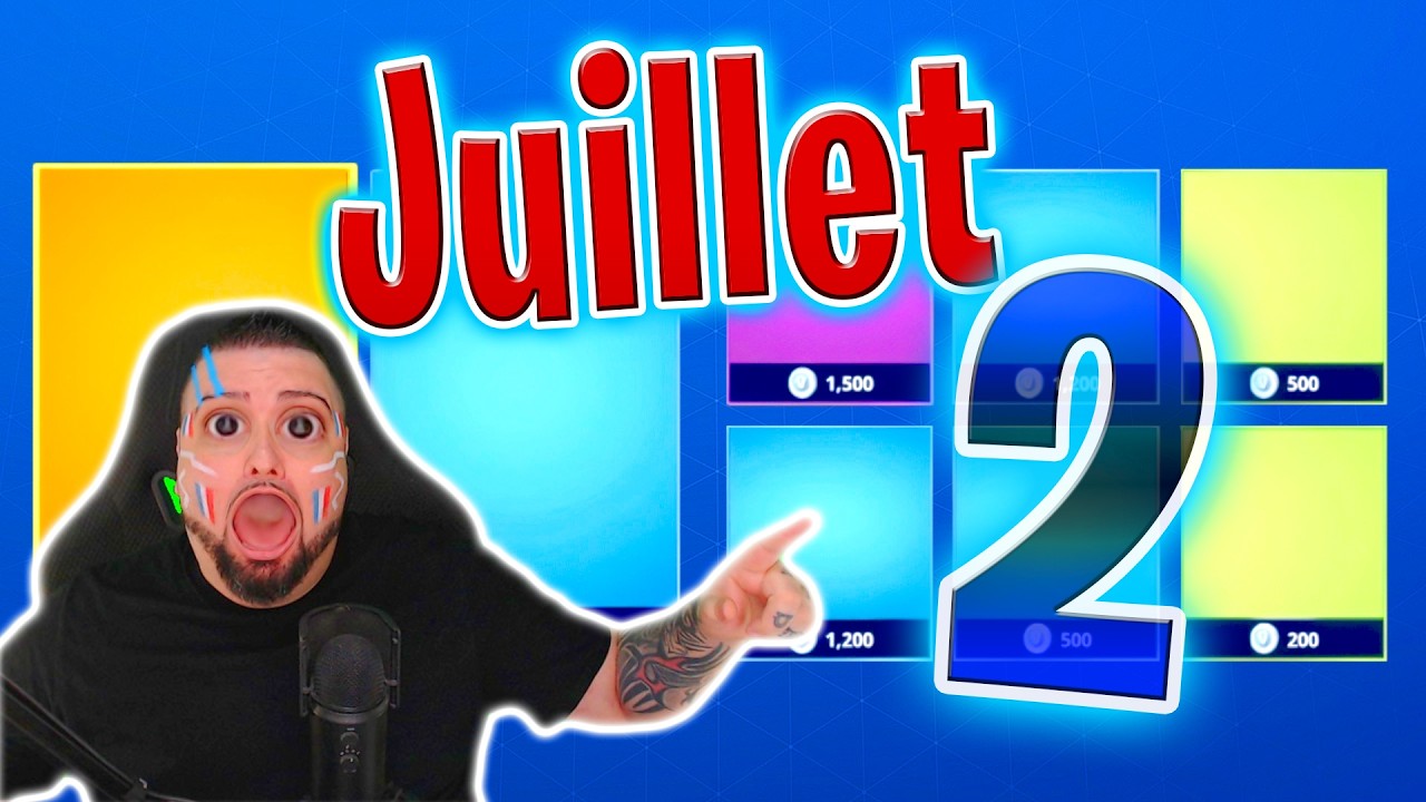 BOUTIQUE FORTNITE D’AUJOURD’HUI (2 Juillet 2026) 💙🥳 (Boutique du jour)