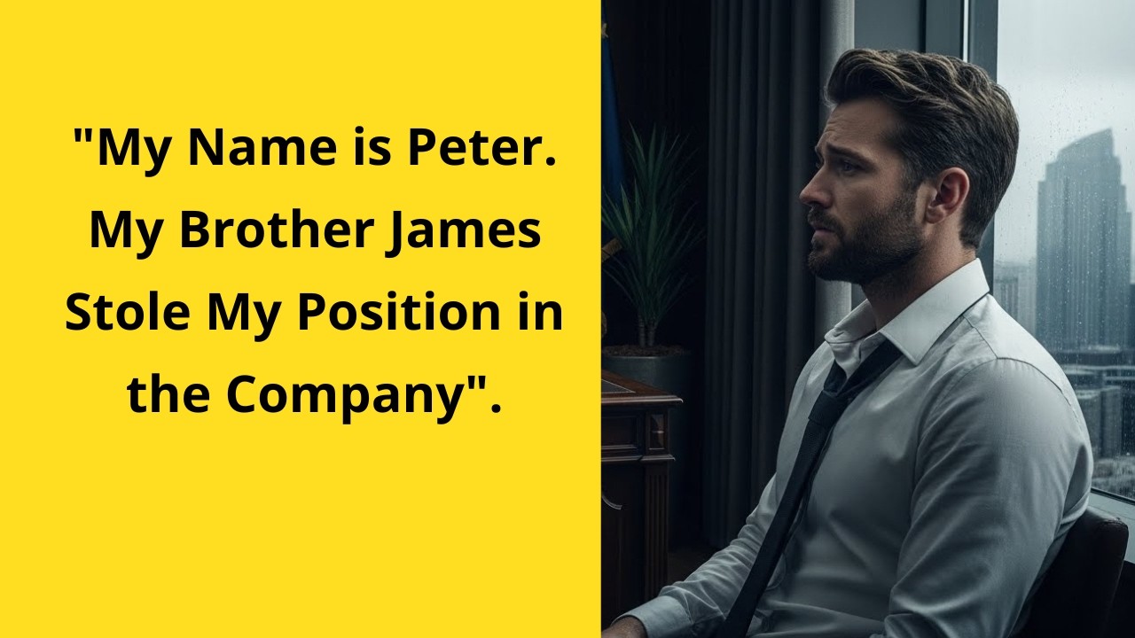"My Name is Peter. My Brother James Stole My Position in the Company".