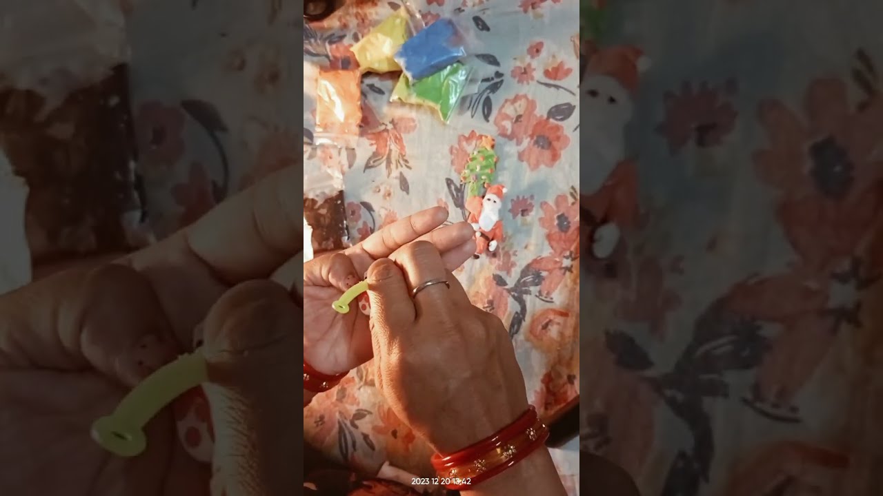 how to make snowman from clay⛄