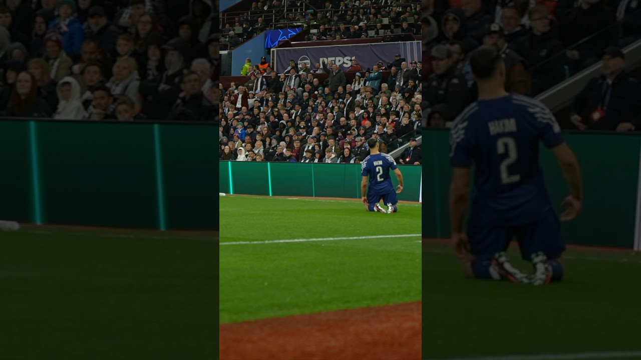 Hakimi in motion, captured pitchside 📽️ #psg #ucl #hakimi