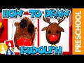 How To Draw Rudolph -  Preschool