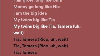 Doja Cat - Tia Tamera (Lyrics) ft. Rico Nasty Resimi