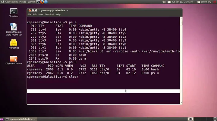 Process Control 1 - The ps Command