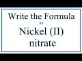 Nickel(II) Nitrate and Polyatomic Ions