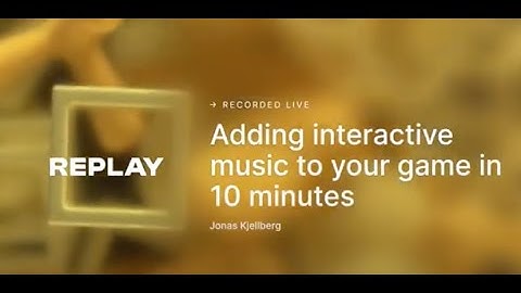 Unite 2024 Barcelona - Talk. Adding interactive music to your game in 10 minutes