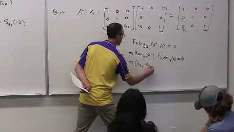 Applied Linear Algebra, Lesson 13, Video 10: Example of inverse of a shear matrix