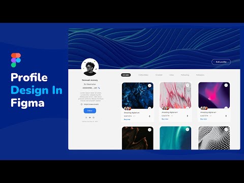Profile Page Design In Figma Step By Step | Figma Tutorials | Ui Trends | Ui Design