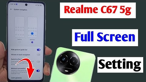 Realme c67 5G full screen mode settings | How to use full screen display in Realme c67