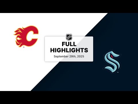 NHL Highlights | Flames vs. Kraken | September 29, 2025