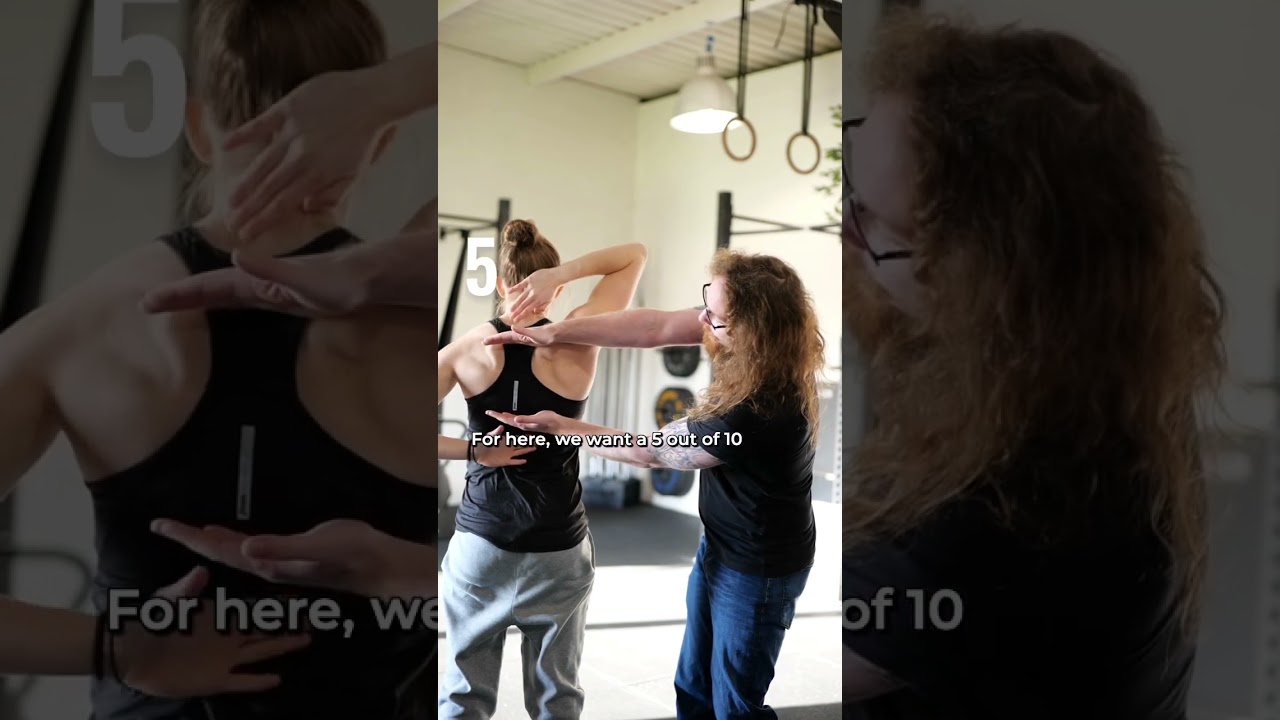 The Apley scratch test, how well do your shoulders move? Full video on our channel 🙌