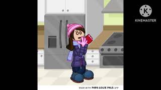 Me drinking some hot cocoa