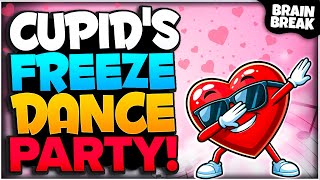 Cupid's Freeze Dance Party! Valentines Day Brain Break | Games For Kids | Just Dance | GoNoodle