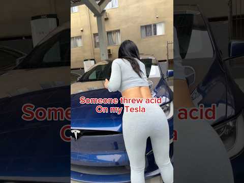 Who knows how to get rid of those acid mark on car? People threw acid on my Tesla.. boo