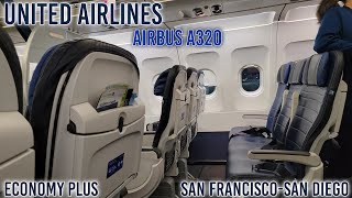 Trip Report United Airlines Airbus A320 Economy Plus Sfo San You