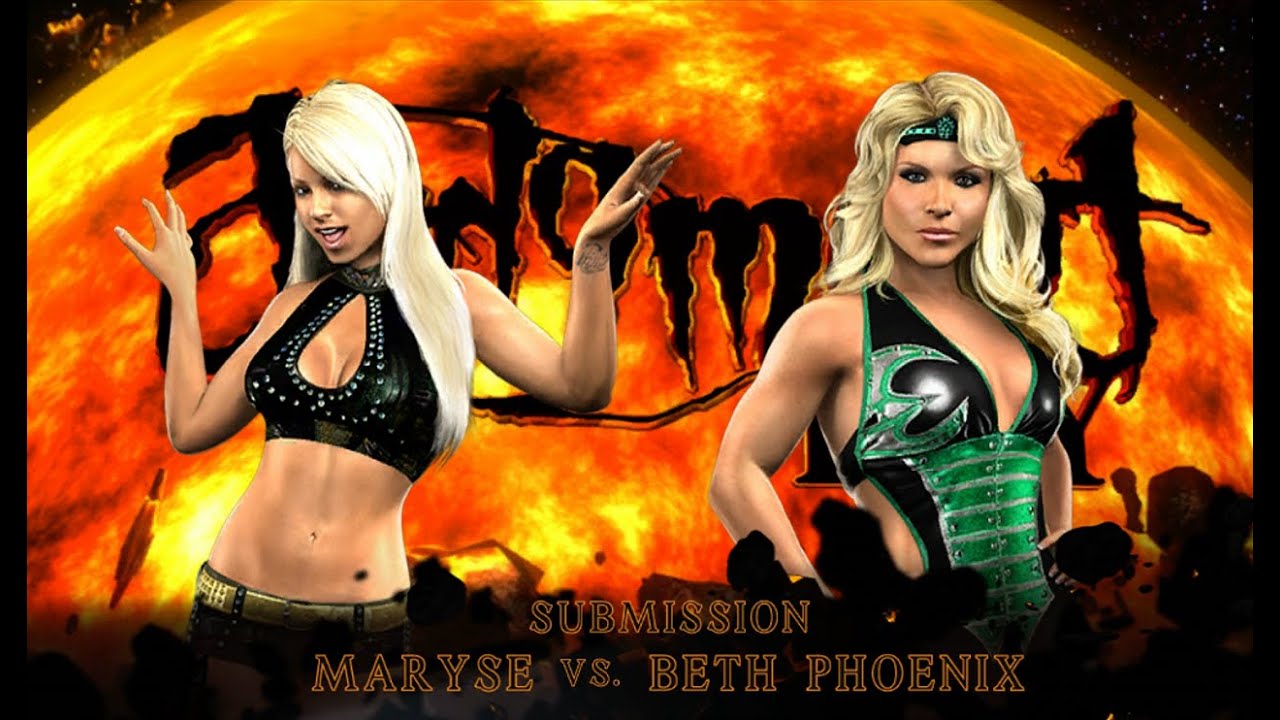 WWE Smackdown vs RAW 2010 Xbox 360 (Maryse vs Beth Phoenix) Normal Submission