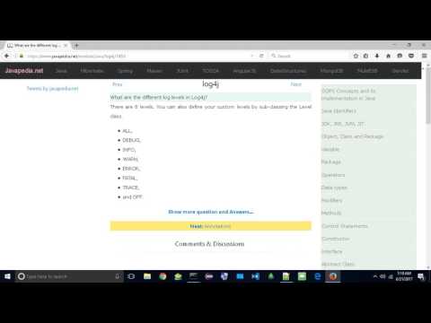 Video: Quali sono i livelli di log di log4j?