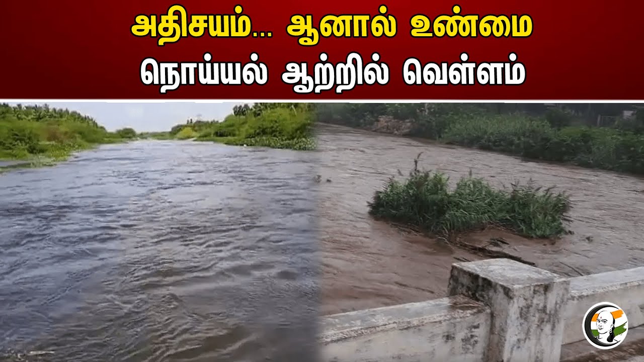 ⁣அதிசயம்... ஆனால் உண்மை நொய்யல் ஆற்றில் வெள்ளம் | Floods | Noyyal river