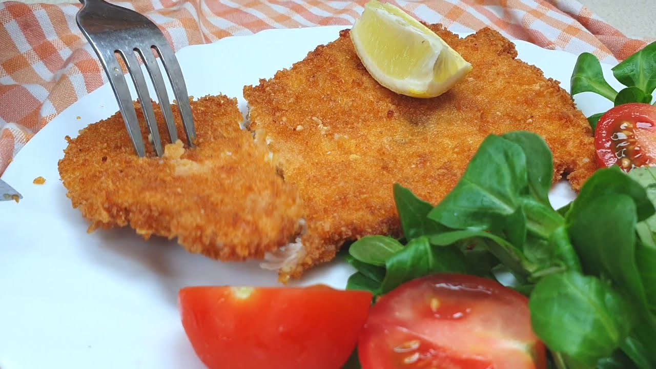 Corn Flakes knuspern Hähnchen Schnitzel zubereiten und selber machen ...