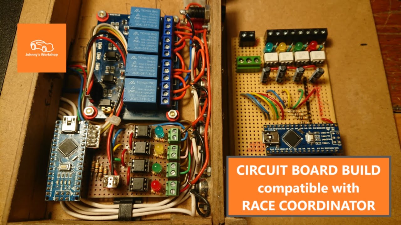 Circuit Board Build Compatible with Race Coordinator - YouTube